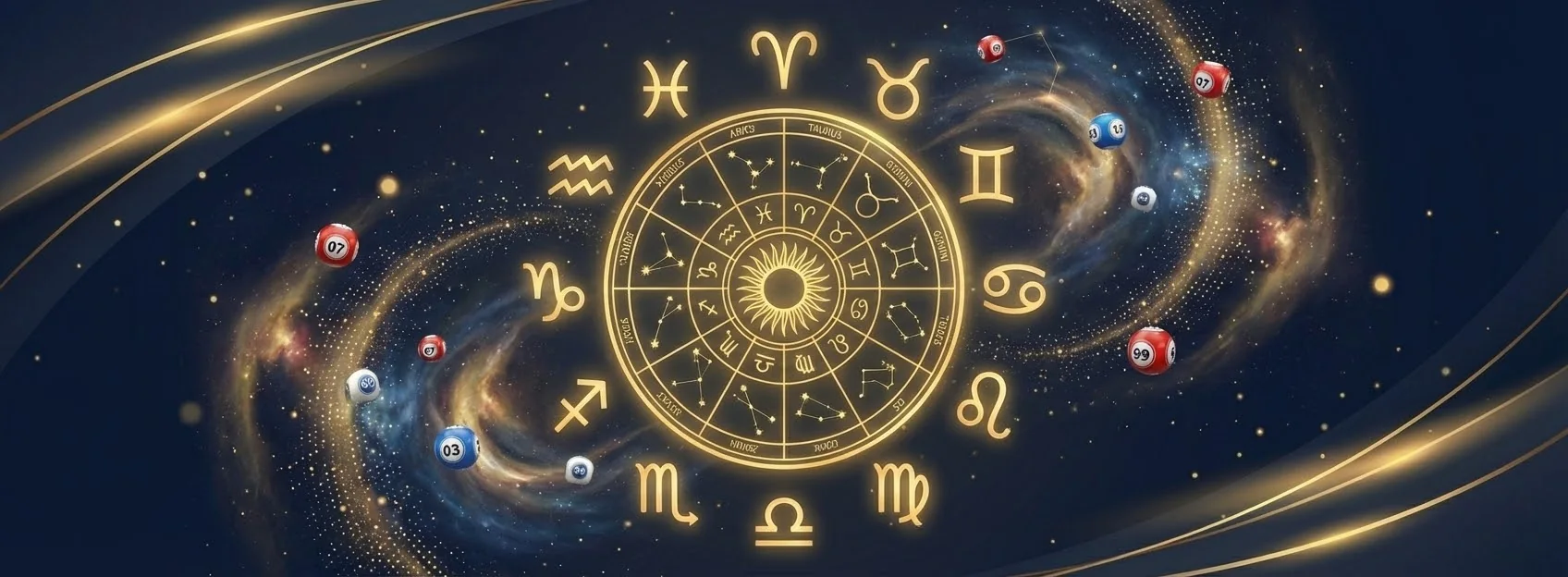 Cielo nocturno y símbolos zodiacales — imagen de fondo decorativa