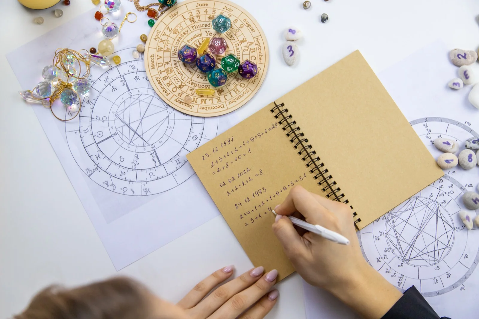 Numbers and luck mood — decorative background image