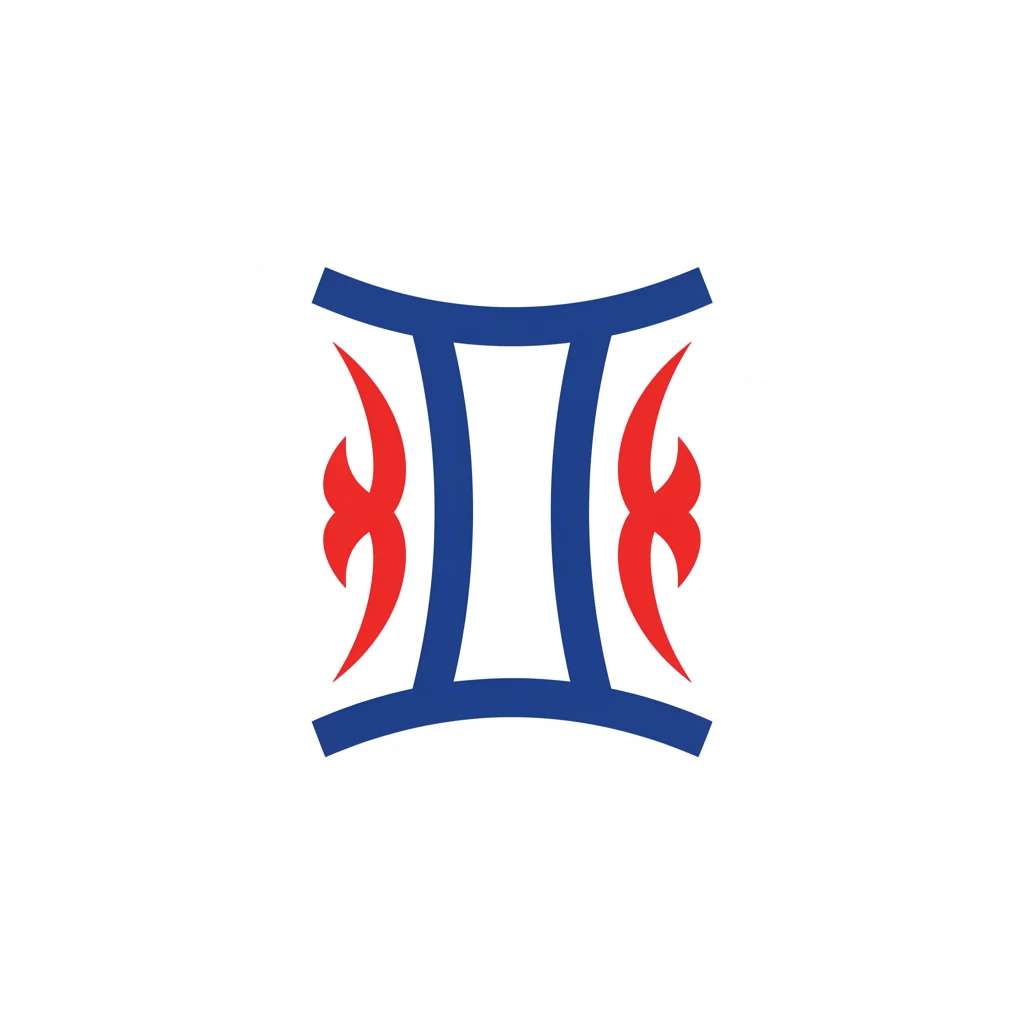 Zodiac sign illustration: Gemini